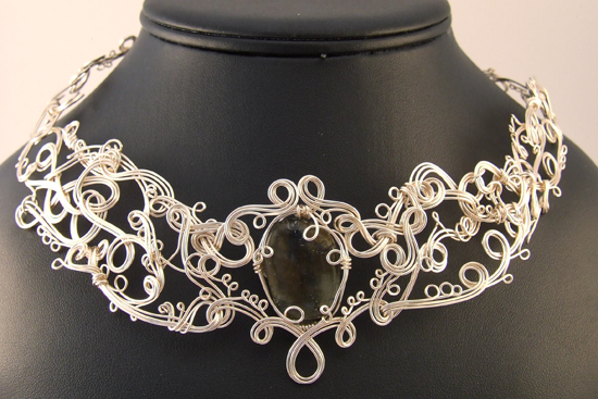 Labradorite Filigree Necklace