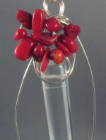 Quartz & Coral Pendant